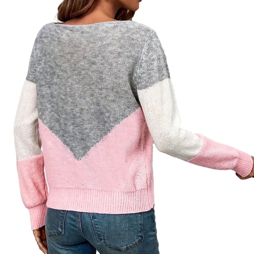 🎄 Clearance Sale 🔥 Women's Color-Block Knitted Top