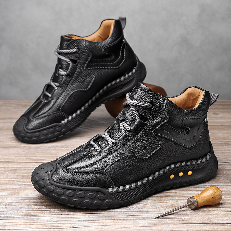 ⏰ 50% off - Men's Genuine Leather Non-Slip Orthopedic Hiking Boots