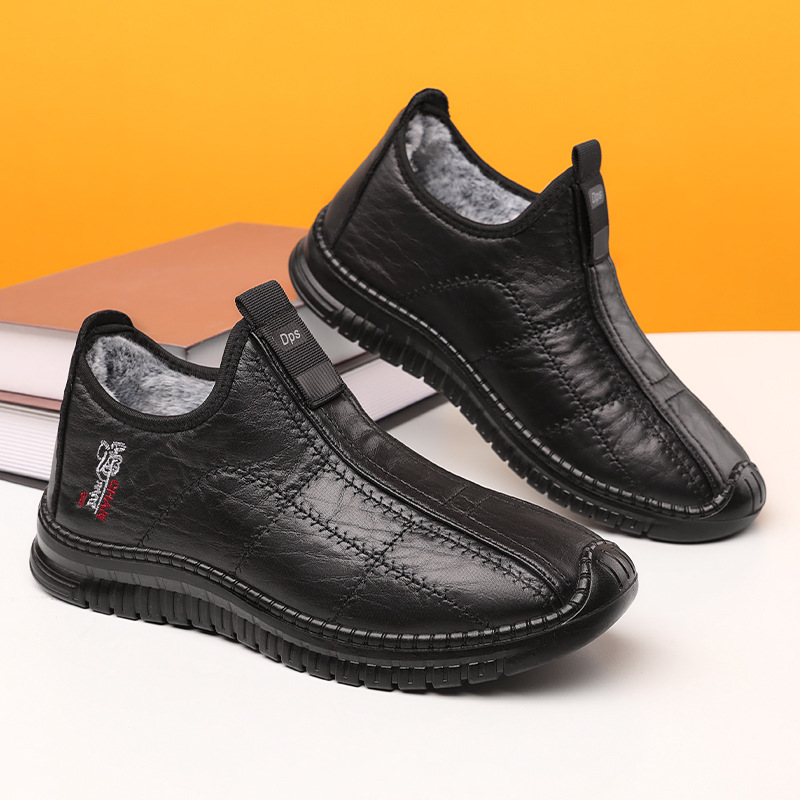 🔥Last Day! 60% Off🔥 Outdoor non-slip, comfortable arch support walking shoes, comfortable orthopedic leather boots, warm and insulated snow boots