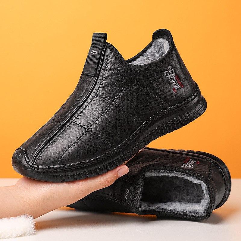 🔥Last Day! 60% Off🔥 Outdoor non-slip, comfortable arch support walking shoes, comfortable orthopedic leather boots, warm and insulated snow boots