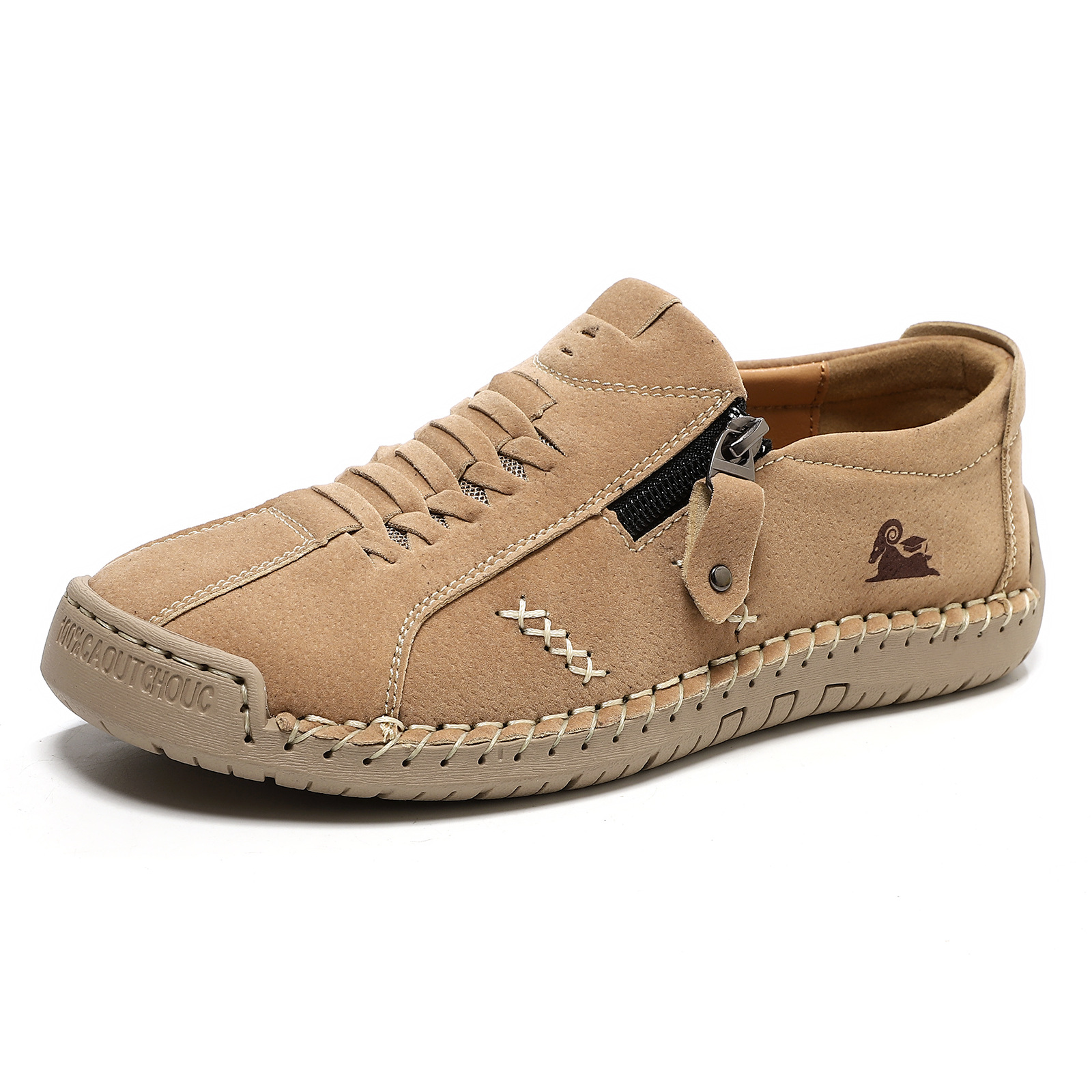 ⏰Limited Time 60% OFF - Women's Premium Cowhide Slip-On Driving Shoes with Side Zipper