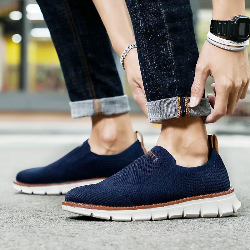 🔥Last day! 60% off!🔥 Men's lightweight, breathable, knitted casual sports shoes, comfortable orthopedic walking shoes