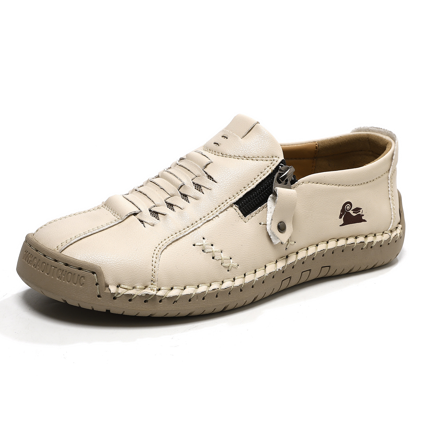 ⏰Limited Time 60% OFF - Women's Premium Cowhide Slip-On Driving Shoes with Side Zipper