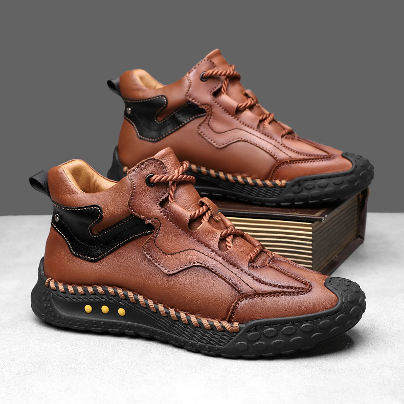 ⏰ 50% off - Men's Genuine Leather Non-Slip Orthopedic Hiking Boots