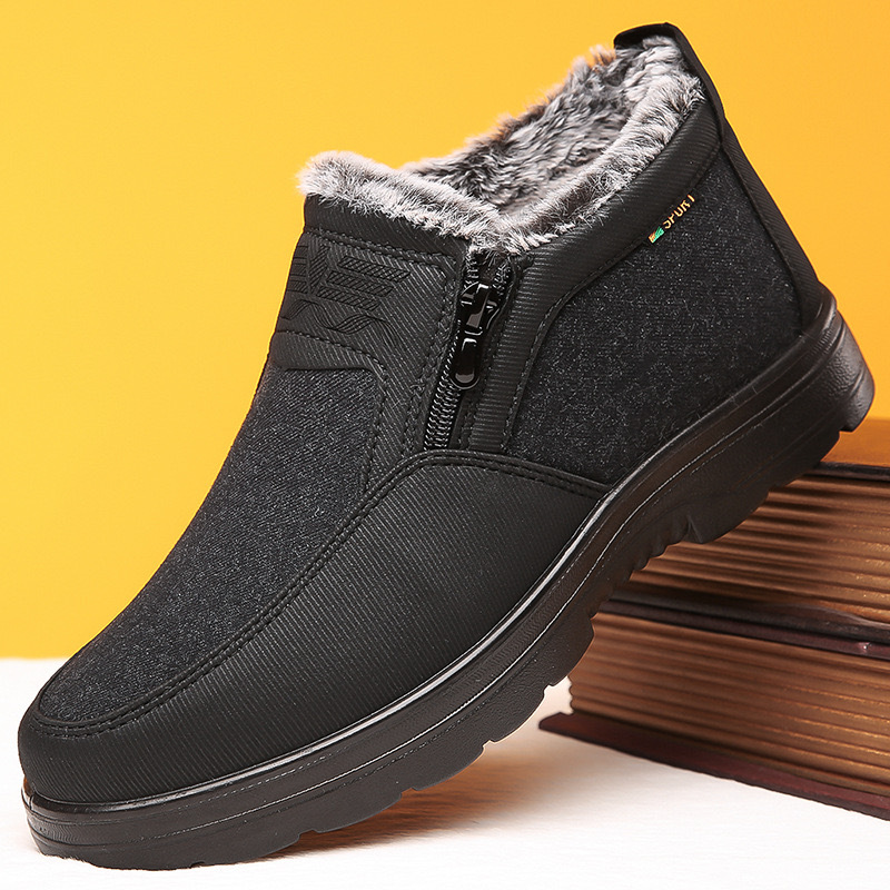 🔥Last day! 60% off!🔥 Men's fleece-lined outdoor waterproof, non-slip, warm walking shoes with arch support, comfortable orthopedic walking shoes.