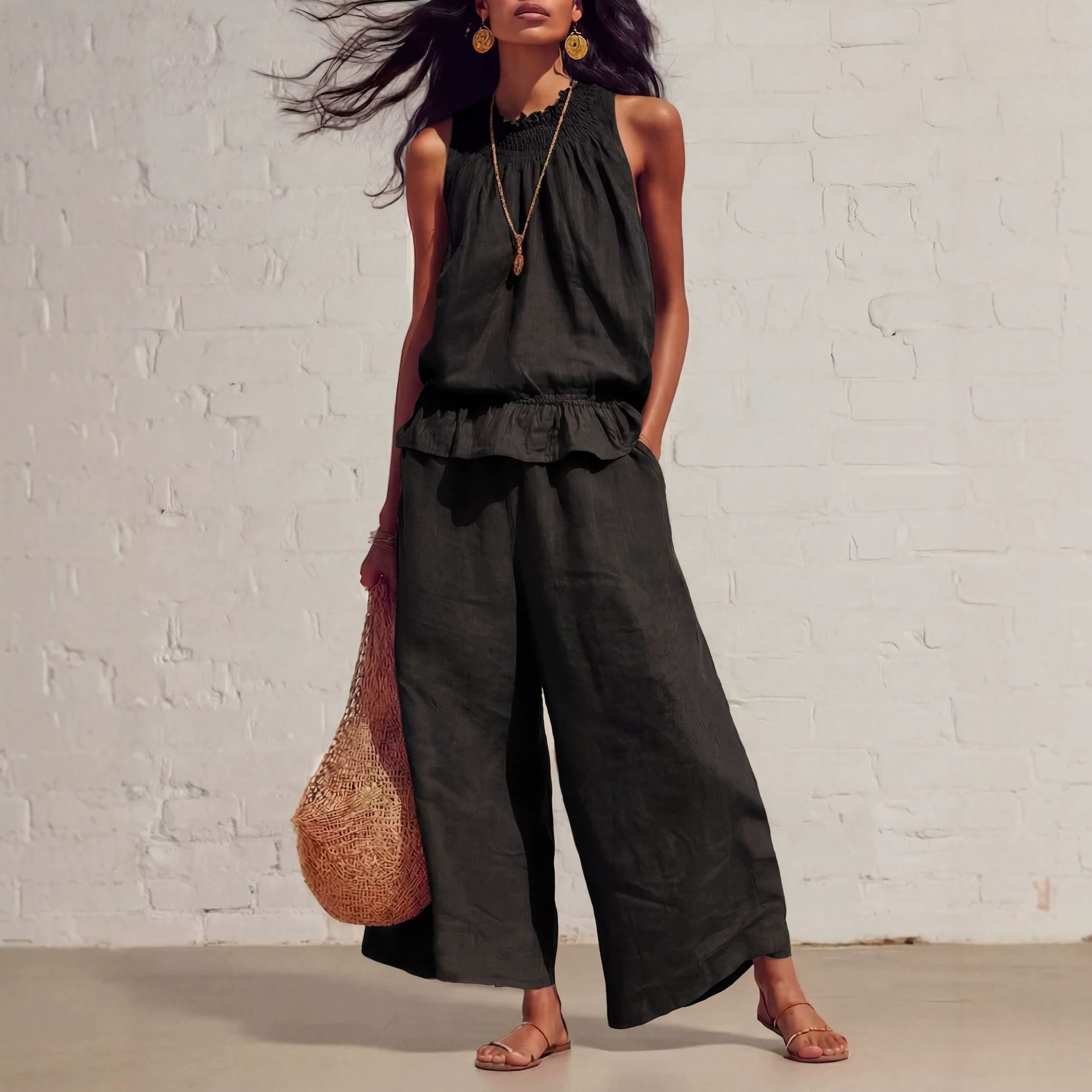 Women's Breathable Casual Summer Two-Piece Outfit