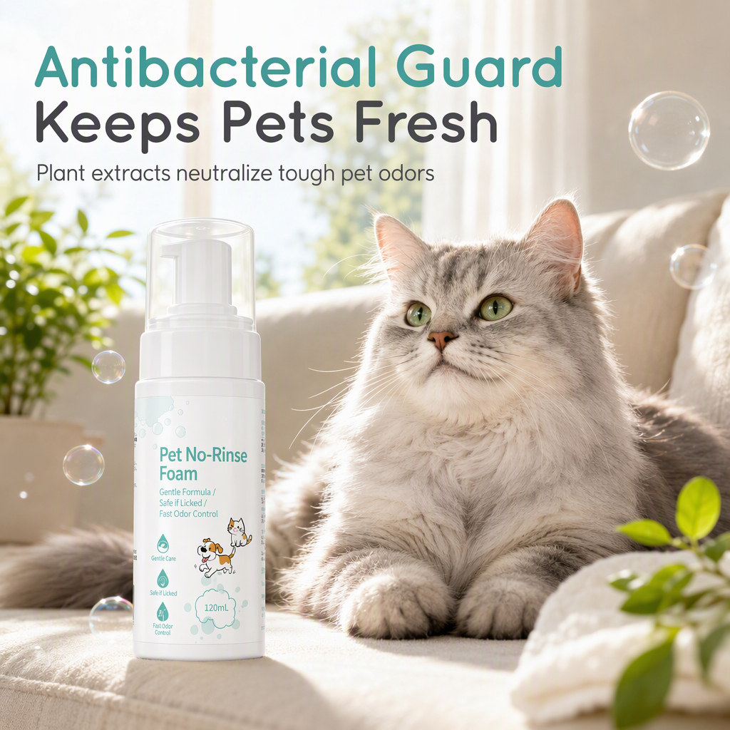 🎉ANNIVERSARY FLASH SALE - 43% OFF!! No‑Rinse Pet Cleaning Mousse for Cats and Dogs 🐱🐶