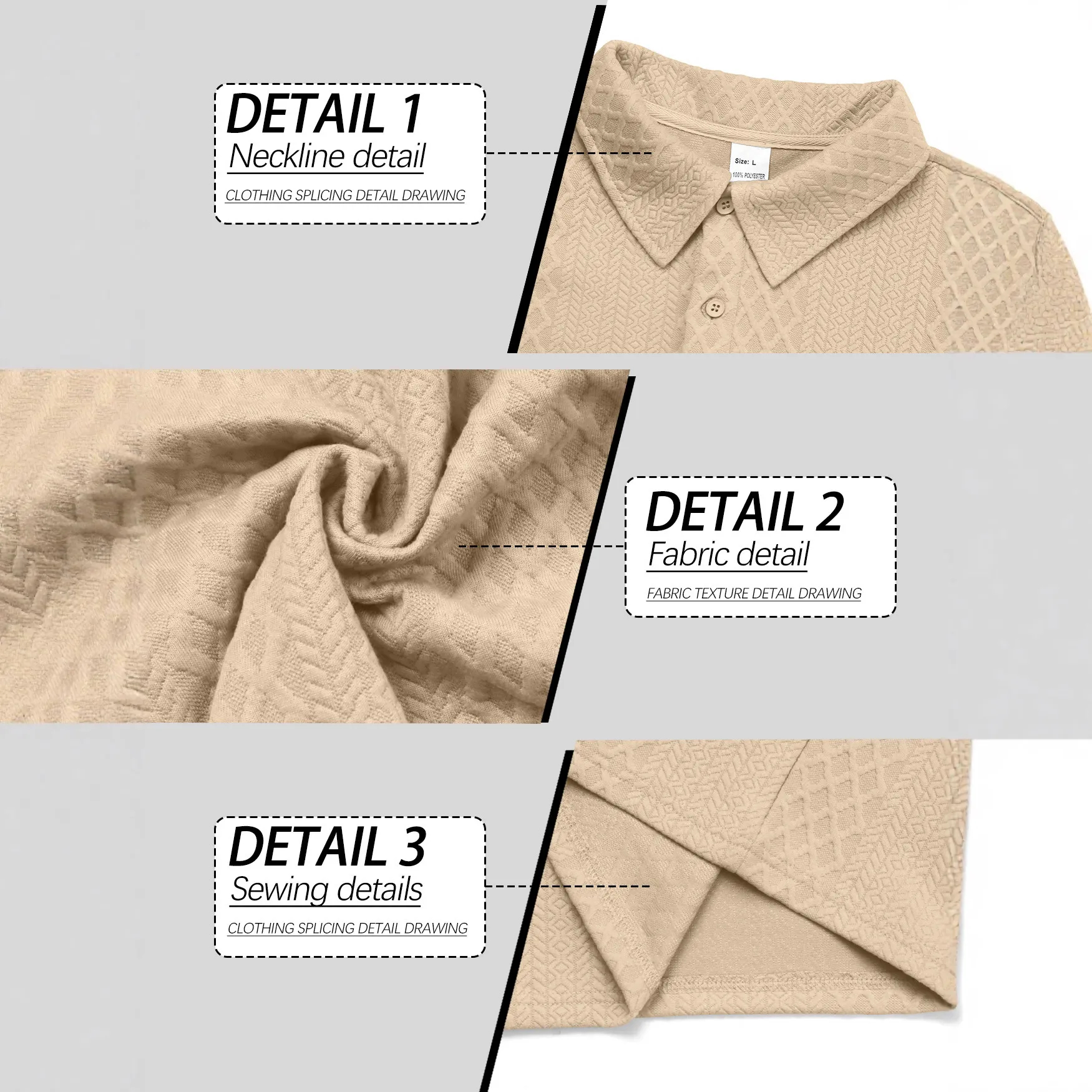 🔥 Now 50% Rabatt: Neues Herren Polo & Sweatshirt in edlem Jacquard-Design