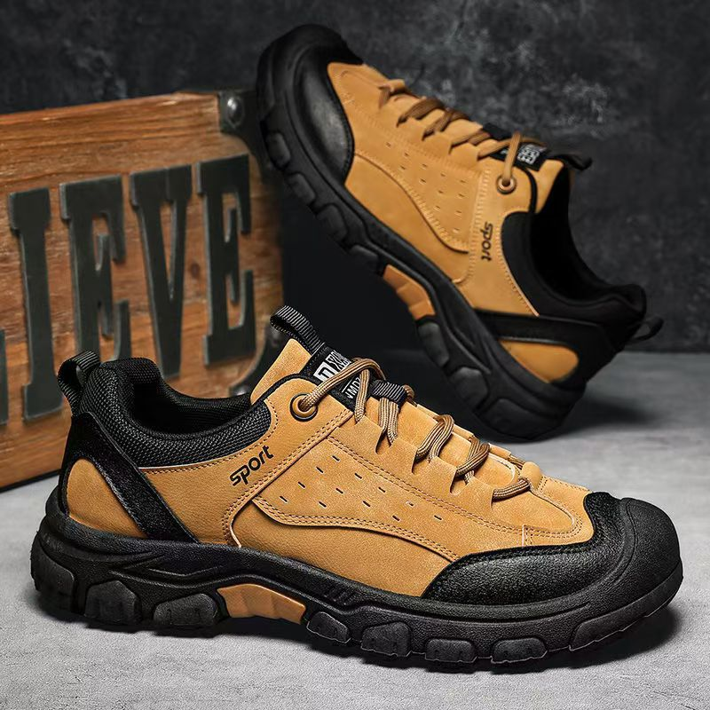 ⏰Limited Time Offer 70%🔥Men's Genuine Leather Comfort Orthopedic Walking Shoes Hiking Shoes