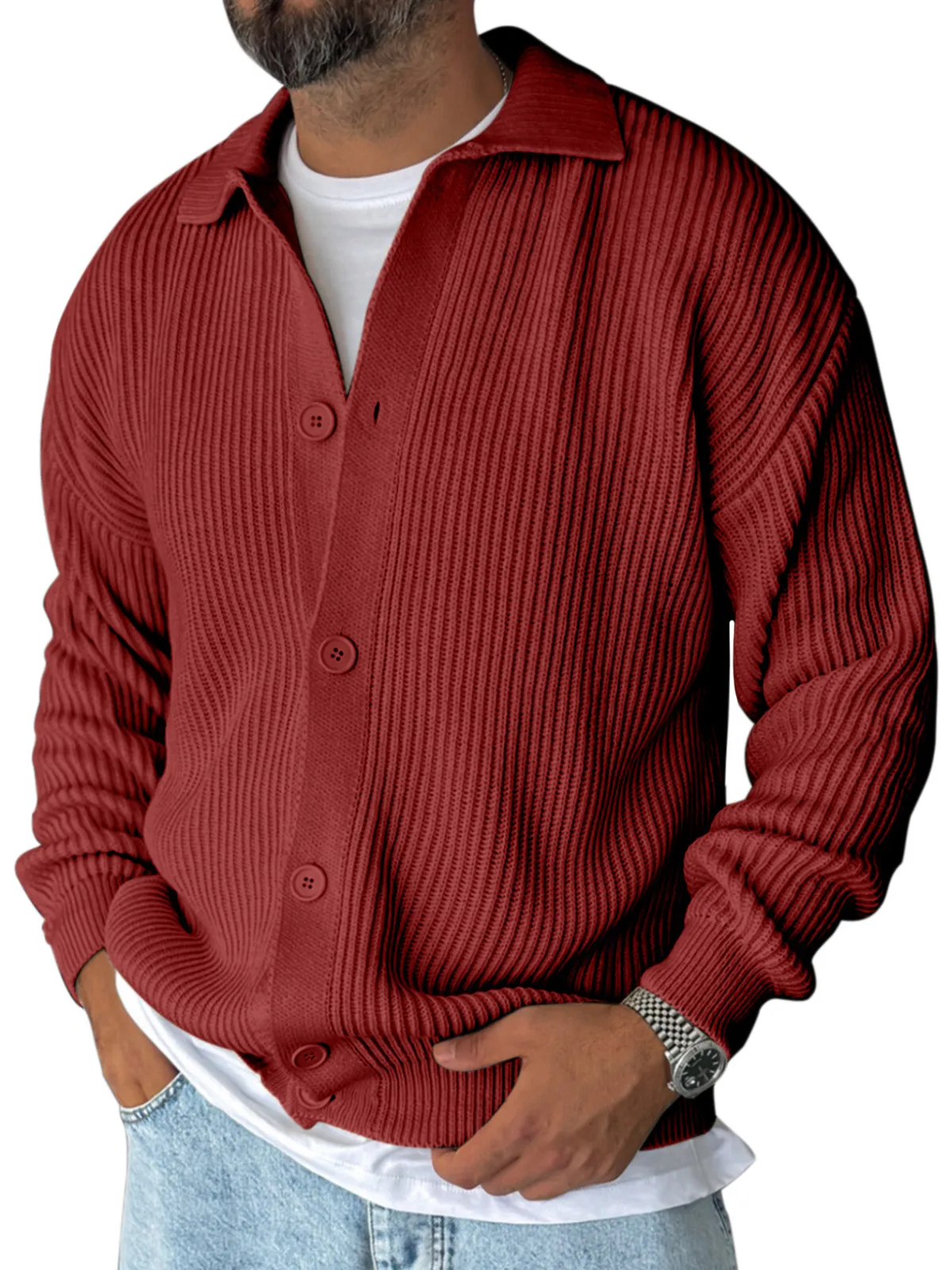 🔥Today 60% off🔥 100% Premium Cashmere Men’s Sweater Jacket— Timeless Style, a favorite among middle-aged people