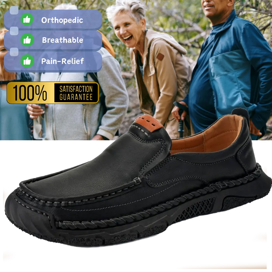 Limited Time Sale 70% OFF-Men’s Handmade Premium Leather Slip On Shoes