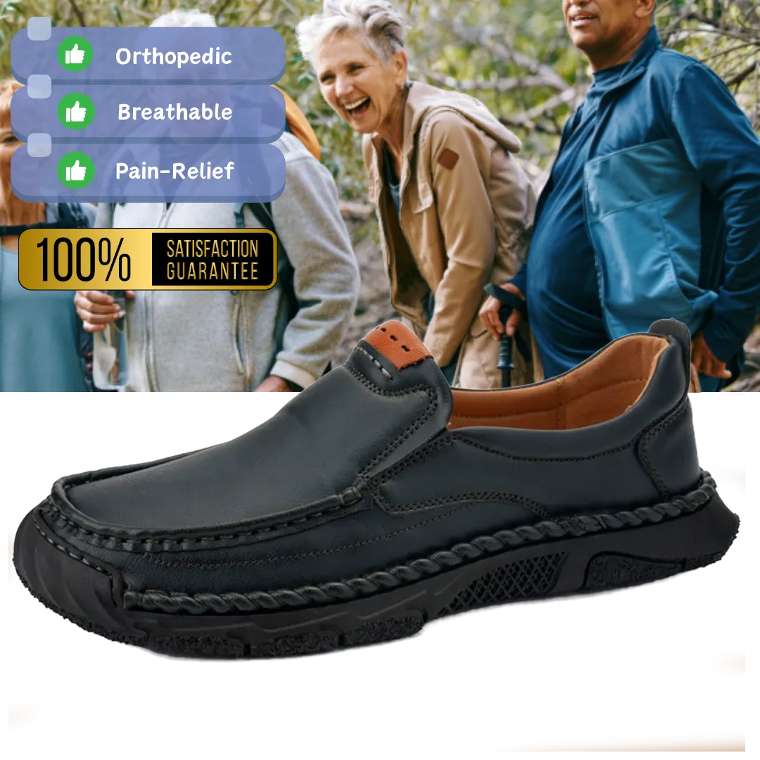 Limited Time Sale 70% OFF-Men’s Handmade Premium Leather Slip On Shoes