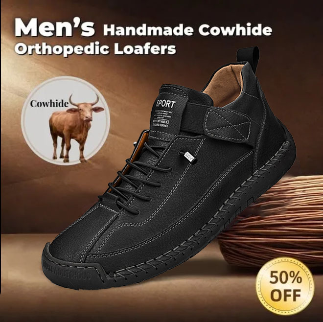 ⏰ 50% off - Men's Genuine Leather Non-Slip Orthopedic Casual Boots