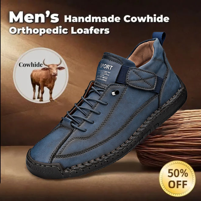 ⏰ 50% off - Men's Genuine Leather Non-Slip Orthopedic Casual Boots