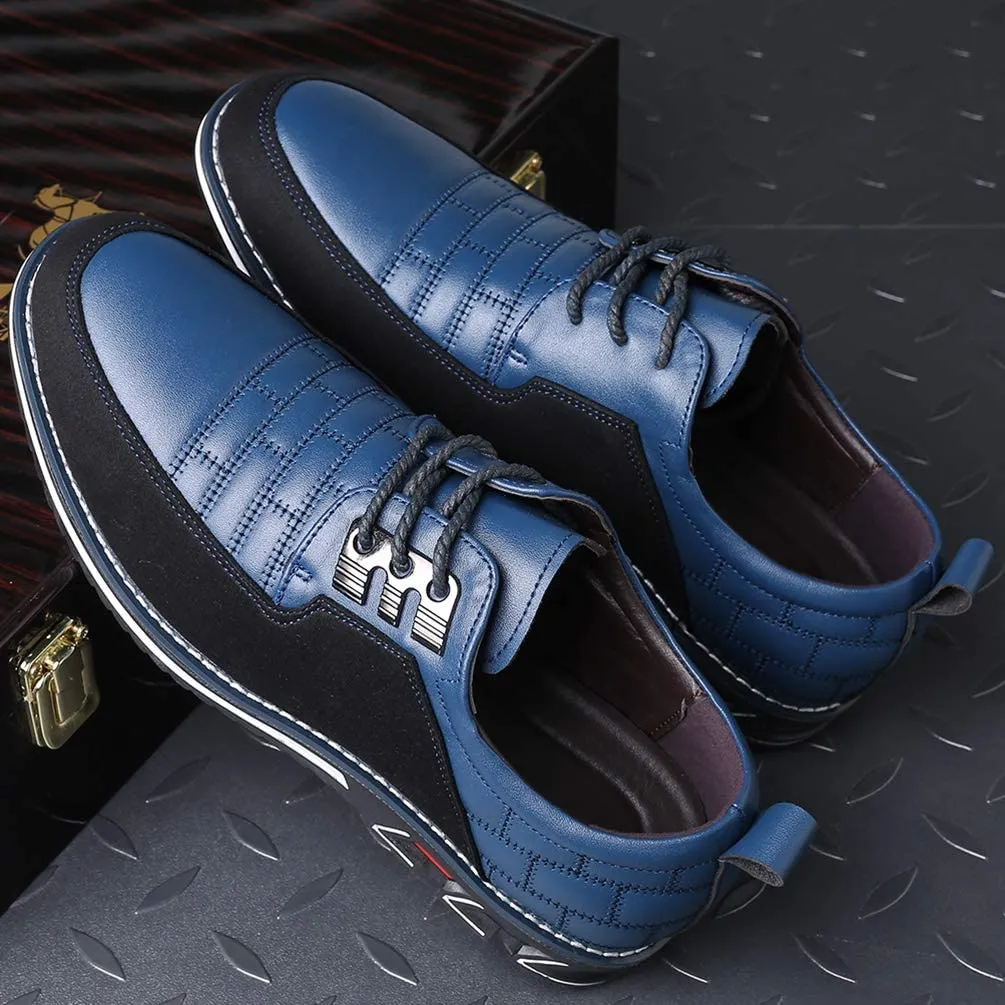 🎉Men Splicing Non Slip Business Casual Comfortable Leather Oxfords