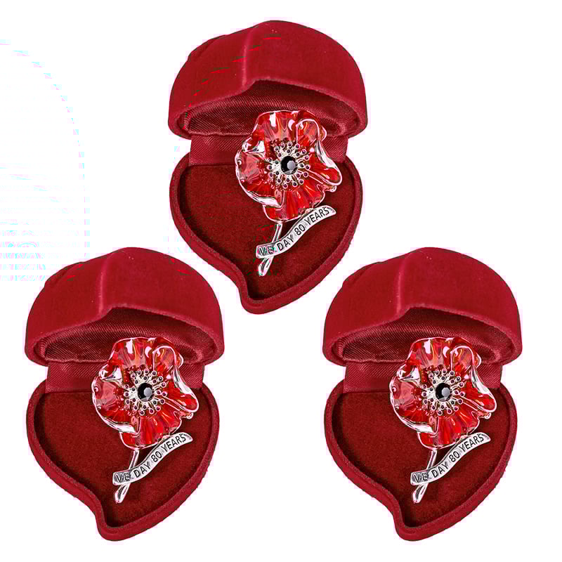 Limited Edition Release - VE Day 80 Poppy Brooch