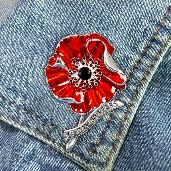 Limited Edition Release - VE Day 80 Poppy Brooch