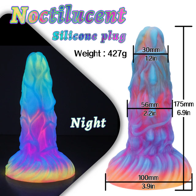 🔥Super burst style🔥Luminous Spiral Monster Dildo