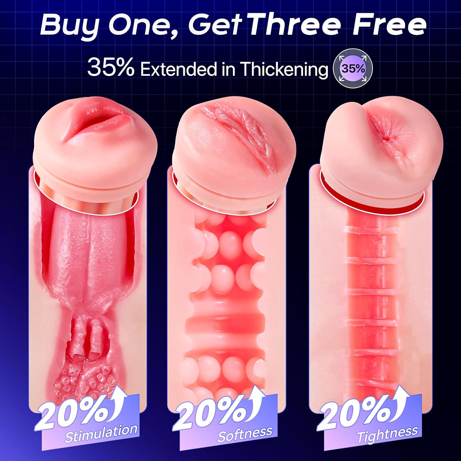 🔥🔥2025 Best-Selling Male Masturbation Toy - Realistic Vaginal Design