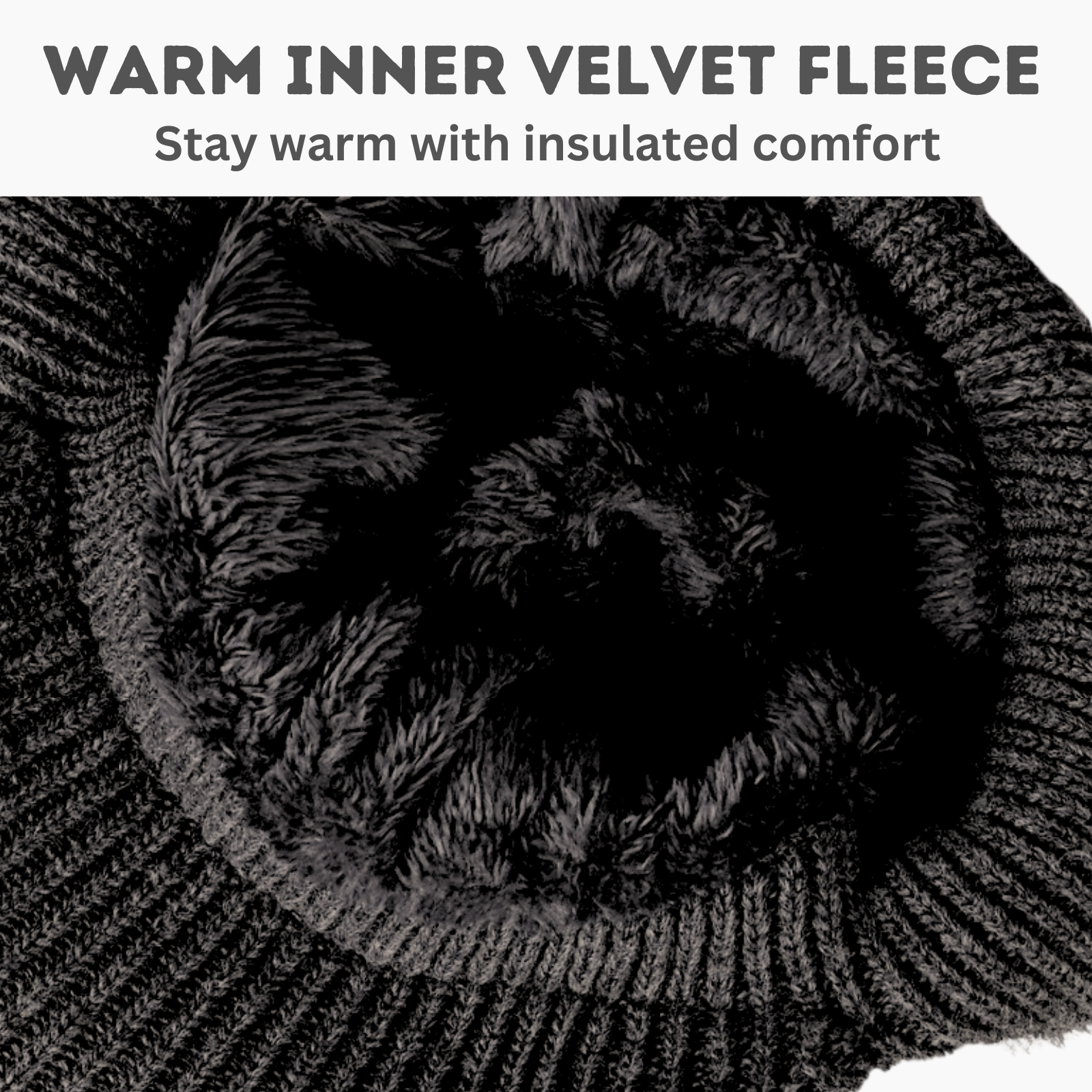 Beanie Skull Cap with Ear-Muff Pads