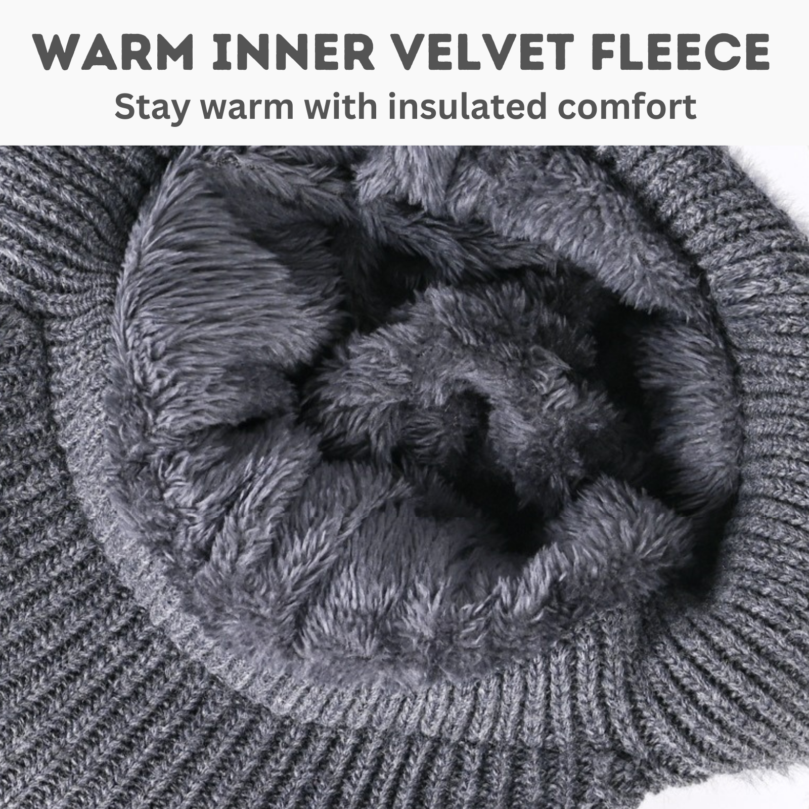 Beanie Skull Cap with Ear-Muff Pads