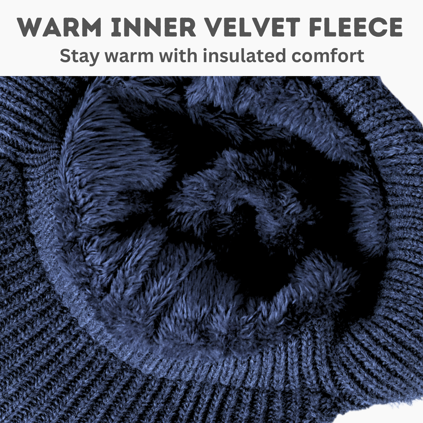 Beanie Skull Cap with Ear-Muff Pads