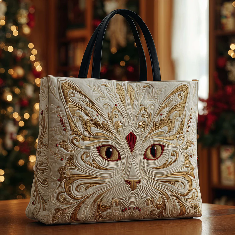 Catitude Charm Quilted Tote Bag GFTOHD12652