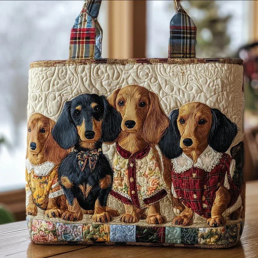 Wiener Family Quilted Tote Bag GFTONT5839