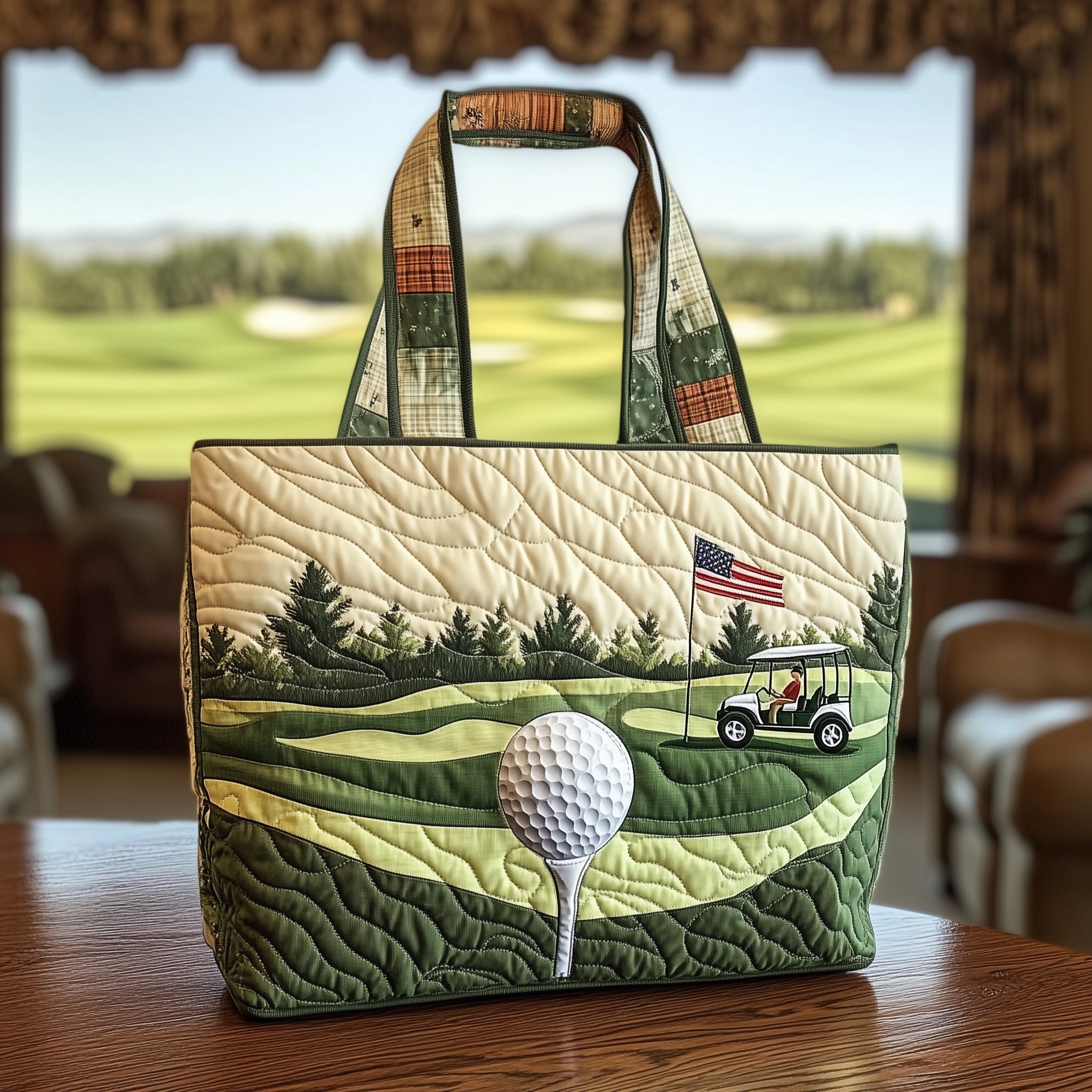 Fairway Dream Quilted Tote Bag GFTOTL3726