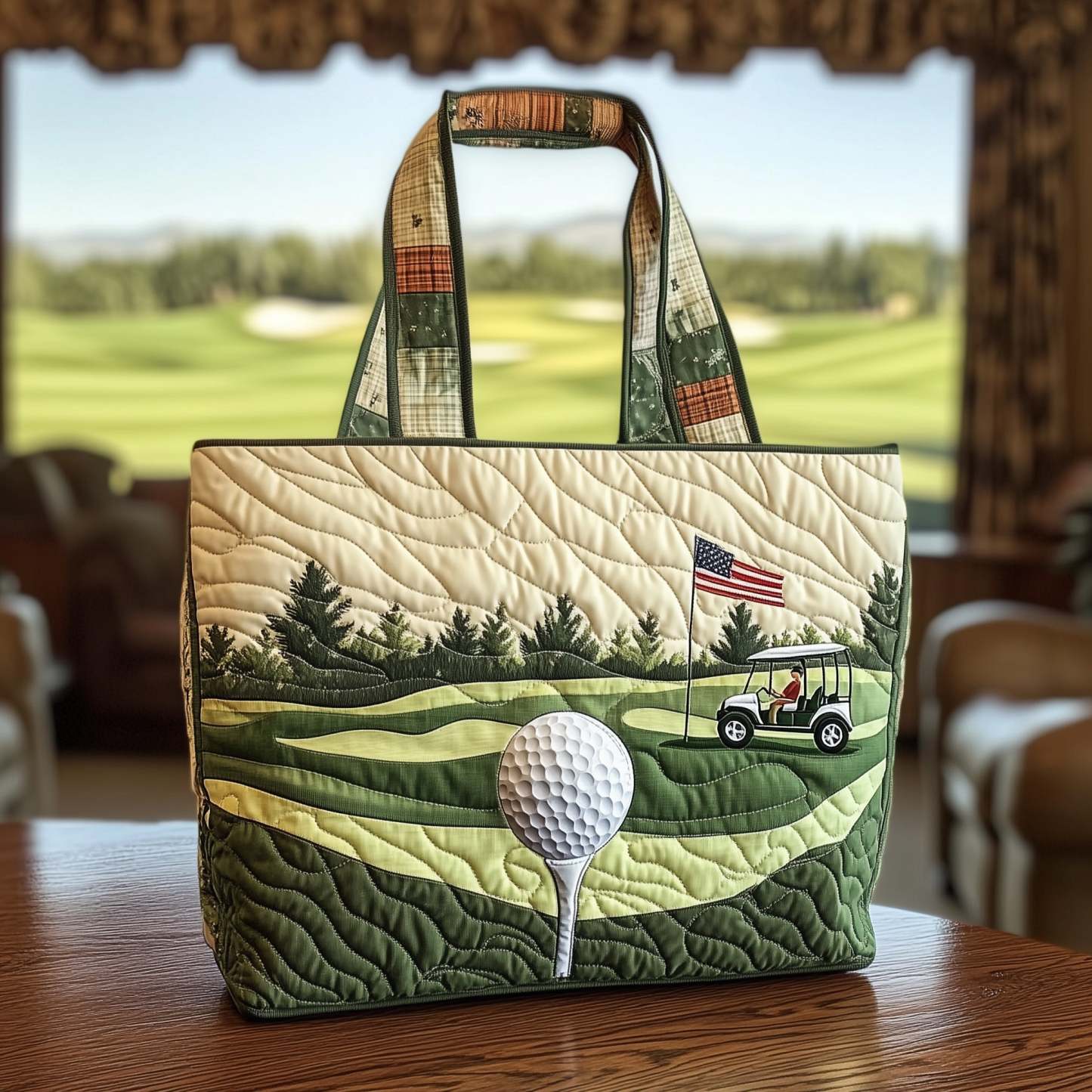 Fairway Dream Quilted Tote Bag GFTOTL3726