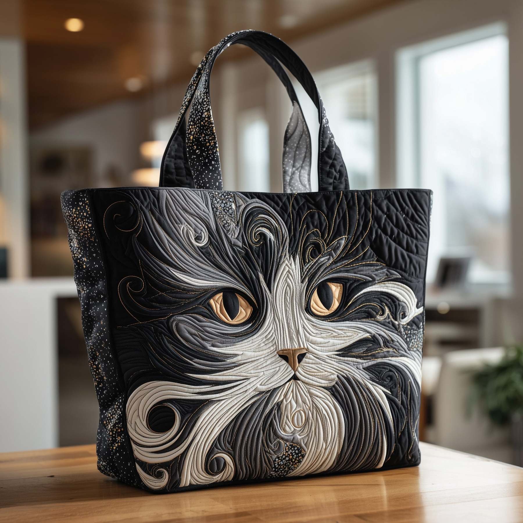 Catitude Quilted Tote Bag GFTOTP9916