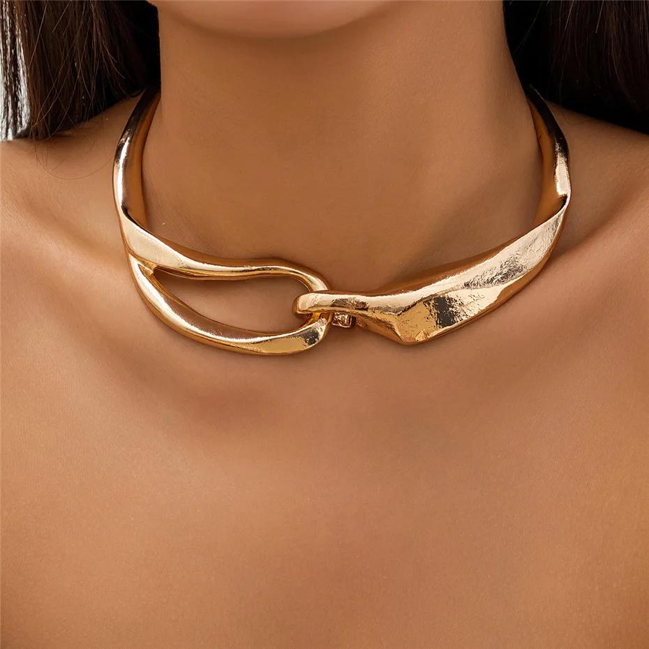 Artistic Golden Necklace