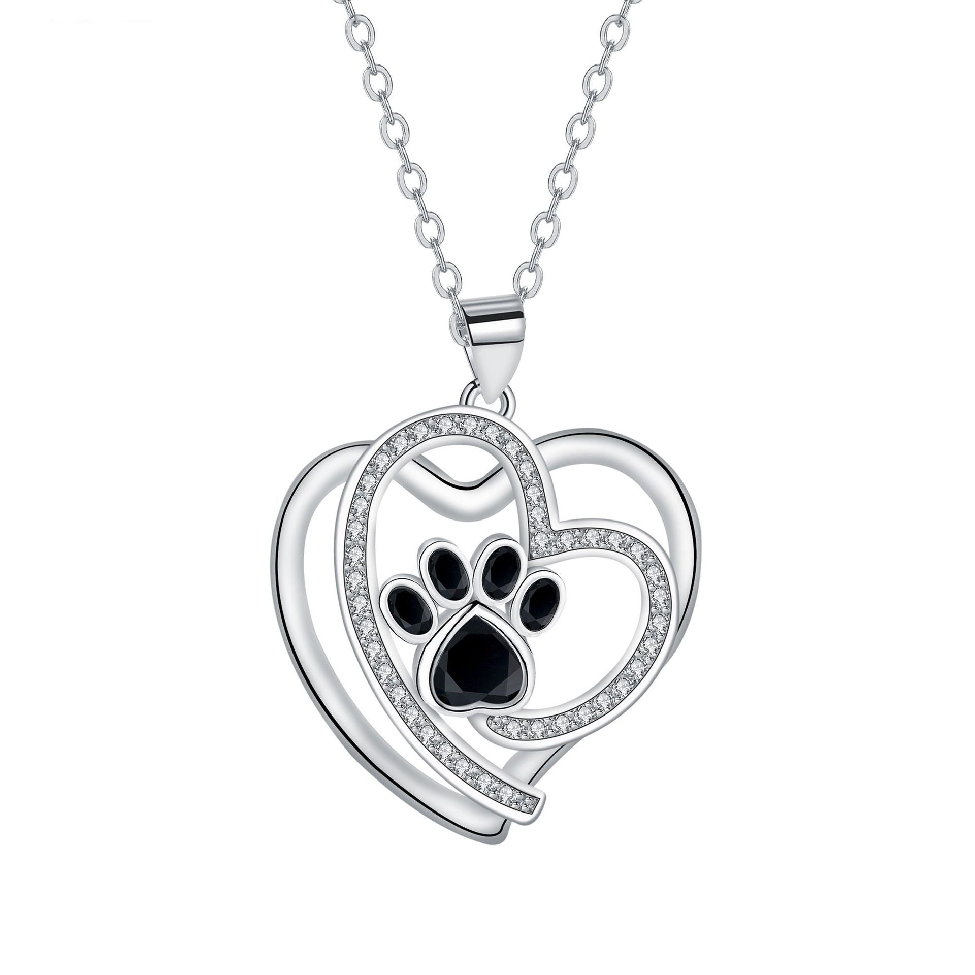 Cute Paw Print Clavicle Necklace