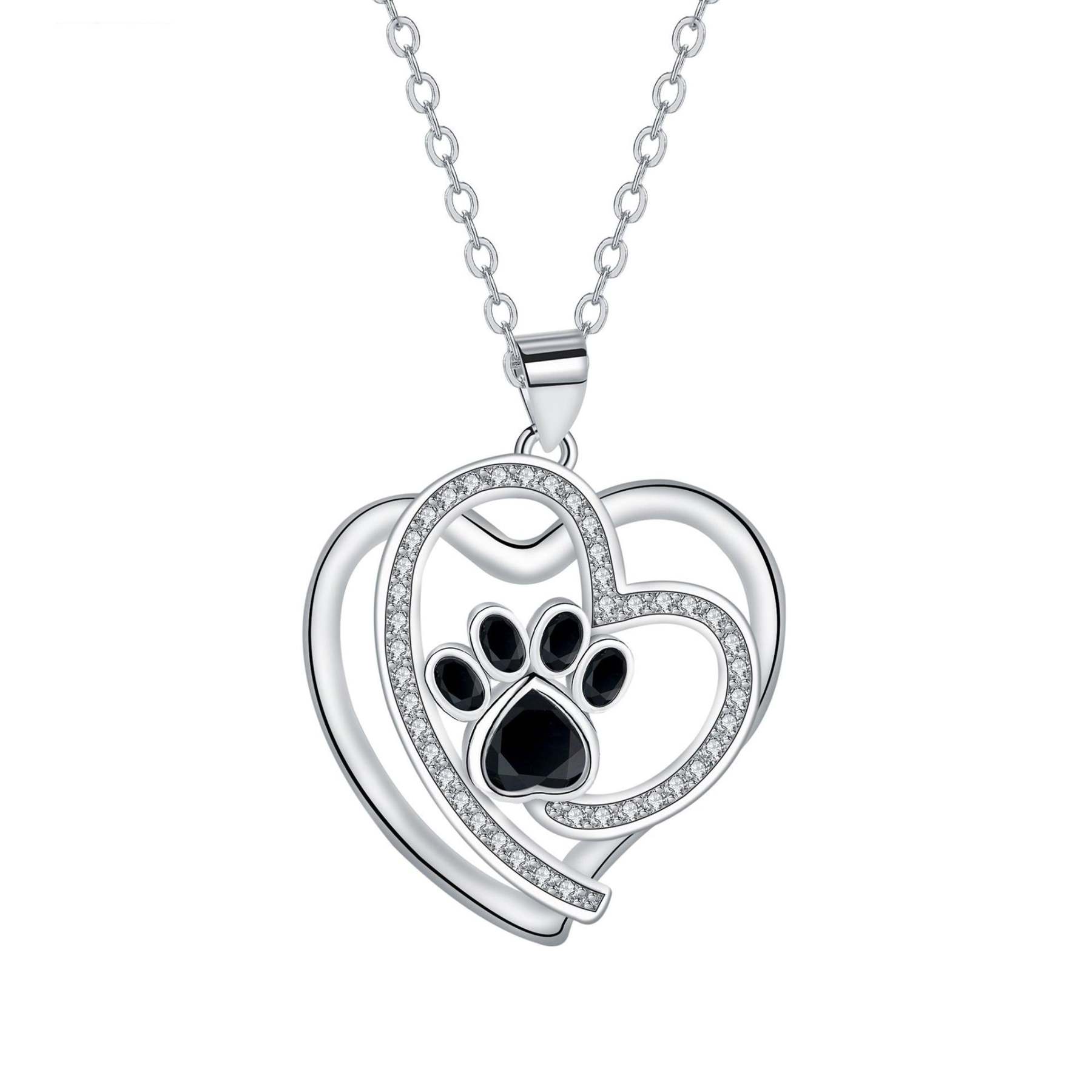 Cute Paw Print Clavicle Necklace