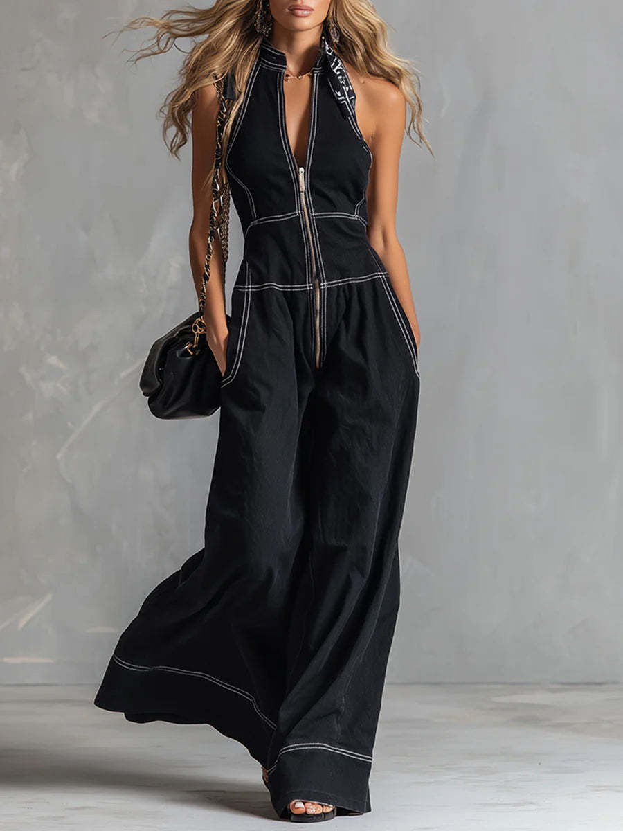 🔥 Casual Zippered Cotton Jumpsuit — The Ultimate Everyday Must-Have