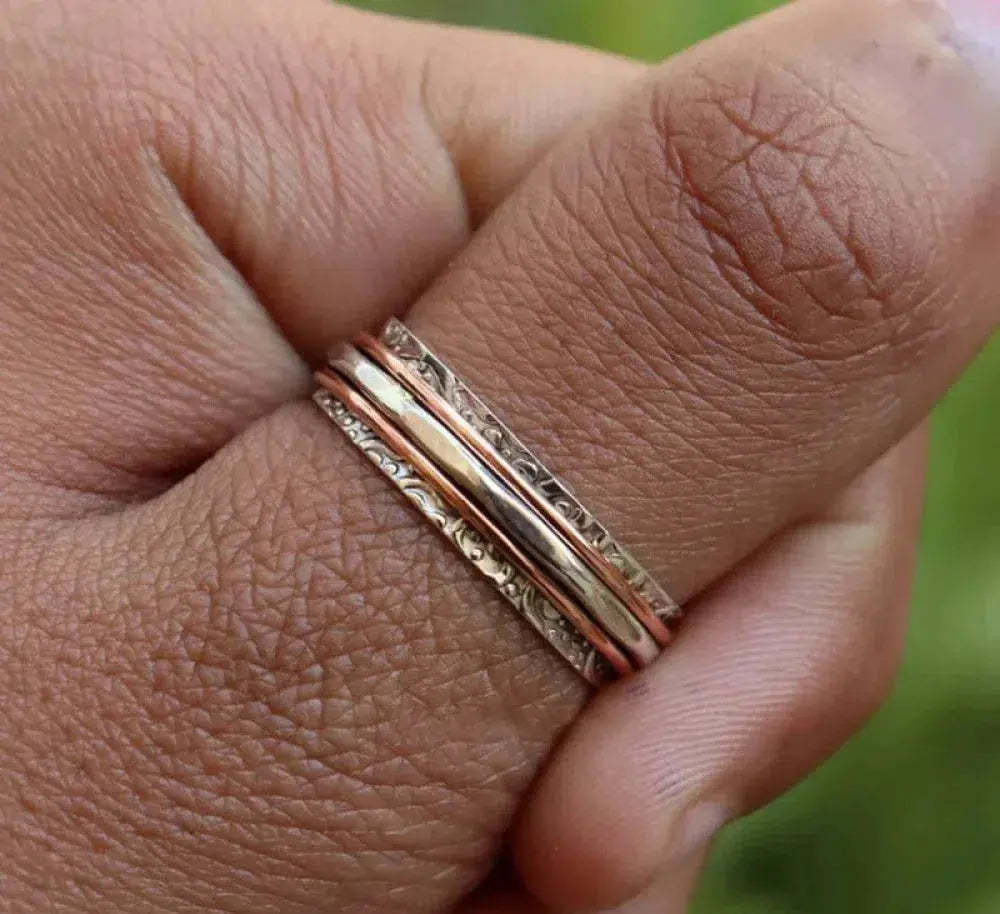 classic silver mix ring