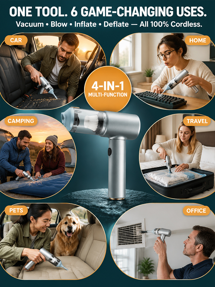 🌪️⚡ 36,000 Pa storm-force suction erases all dirt instantly!