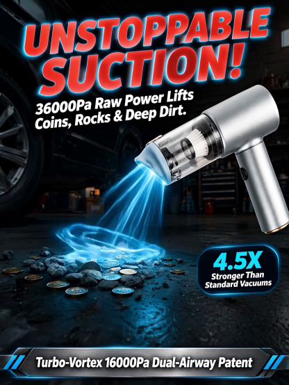 🌪️⚡ 36,000 Pa storm-force suction erases all dirt instantly!