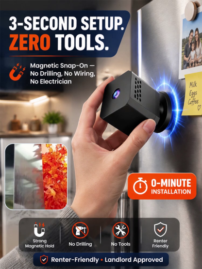 HD Smart Home Security Camera with Easy DIY Installation and Instant Phone Alerts