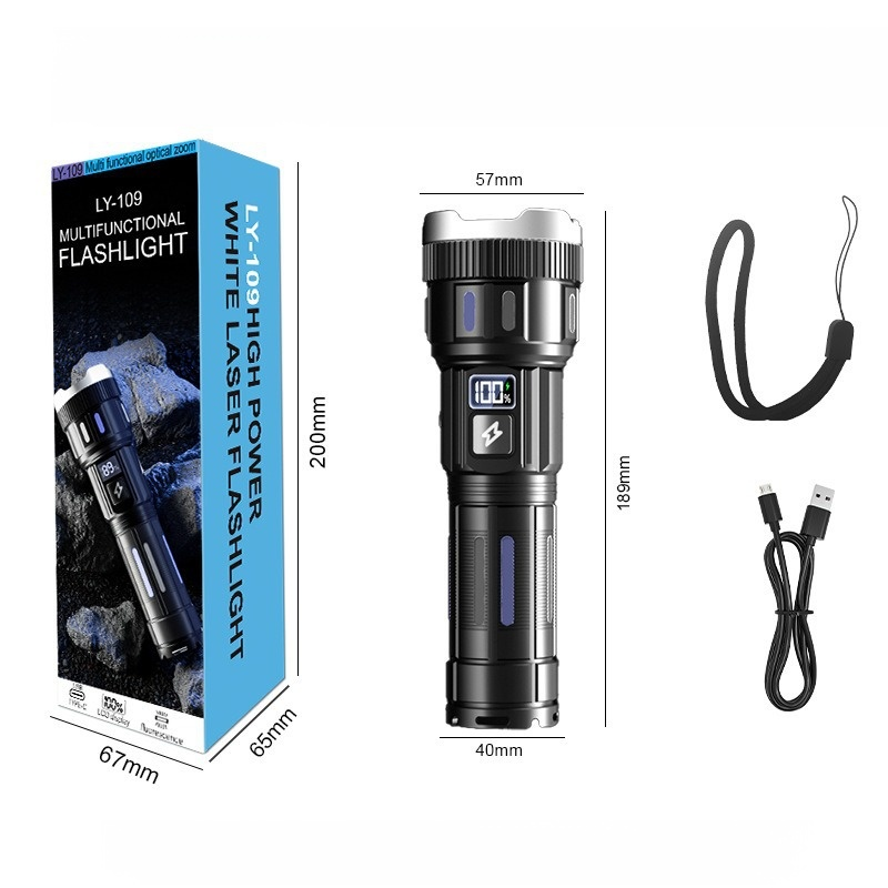 Pierces Through 1,000 Meters of Darkness Instantly! The Ultra-Beam Tactical Flashlight: Your Professional-Grade Lifeline in Critical Situations!