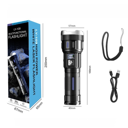 Pierces Through 1,000 Meters of Darkness Instantly! The Ultra-Beam Tactical Flashlight: Your Professional-Grade Lifeline in Critical Situations!