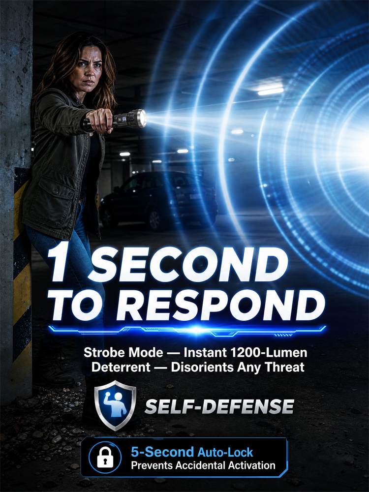 Pierces Through 1,000 Meters of Darkness Instantly! The Ultra-Beam Tactical Flashlight: Your Professional-Grade Lifeline in Critical Situations!