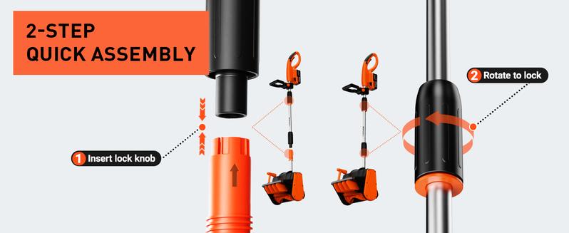 Voltask Cordless Snow Shovel 24V 13-Inch 4-Ah Battery Snow Blower with Directional Plate Adjustable Front Handle Quick Charger Included Voltask Cordless Snow Shovel 24V 13-Inch 4-Ah Battery Snow Blower with Directional Plate Adjustable Front Handle Quick Charger Included