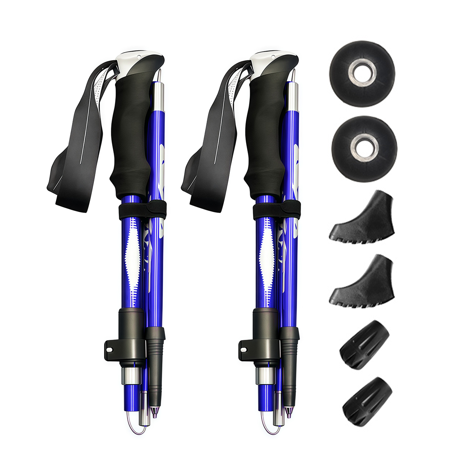 Fastdealmall Auminum Alloy Telescopic Hiking Pole