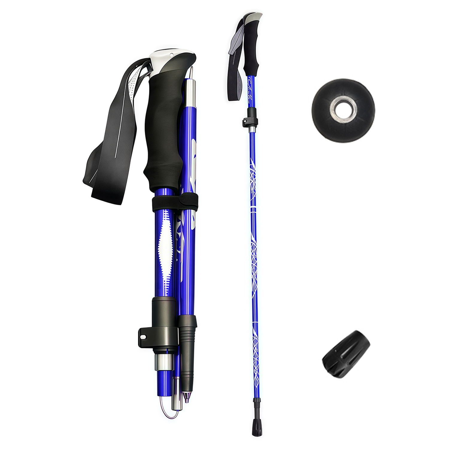 Fastdealmall Auminum Alloy Telescopic Hiking Pole