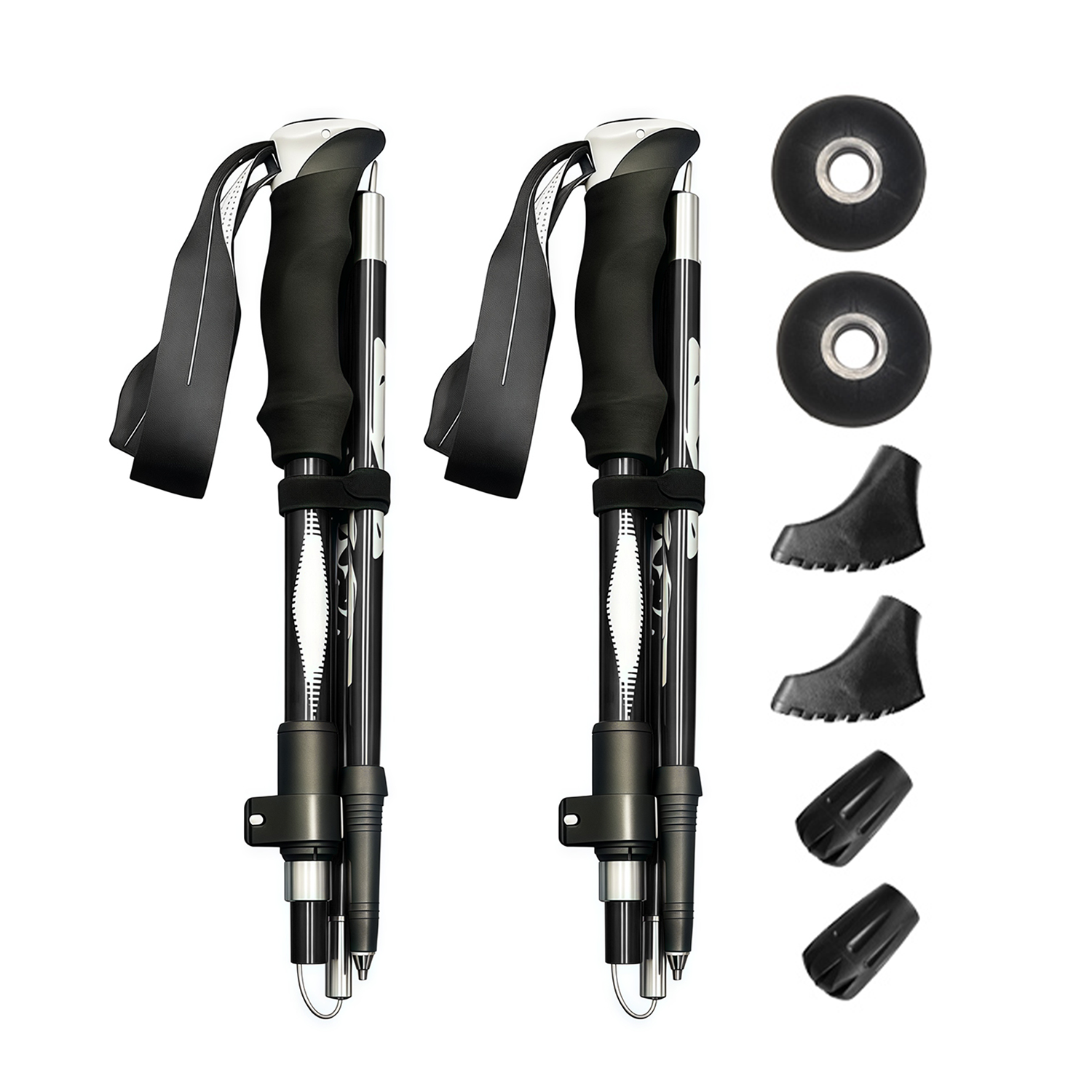 Fastdealmall Auminum Alloy Telescopic Hiking Pole