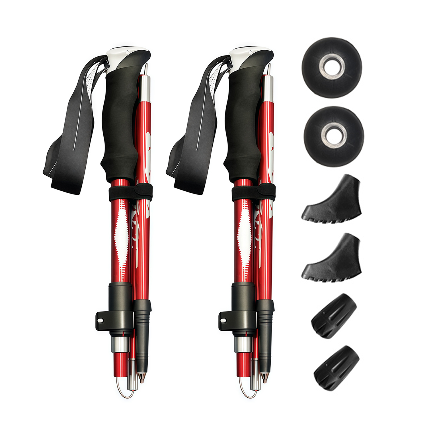 Fastdealmall Auminum Alloy Telescopic Hiking Pole