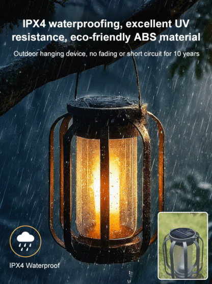 ✨【No Wiring or Tools Needed】3-in-1 Solar Flame Light | Ground, Hanging & Tripod Outdoor Lamp All-in-One✨