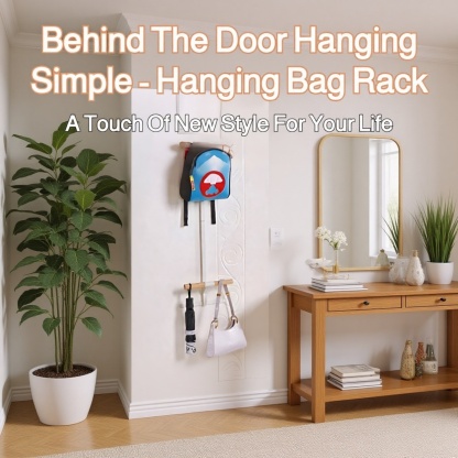  Door Back Double Shoulder Bag Hanger Rack