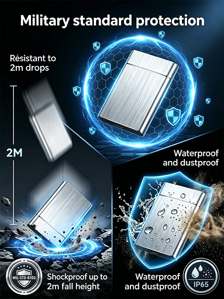 🌟【Export Clearance】Rugged 16TB Portable SSD | 1000MB/s NVMe Type-C Drivefor Mac, PC & iPhone🌟